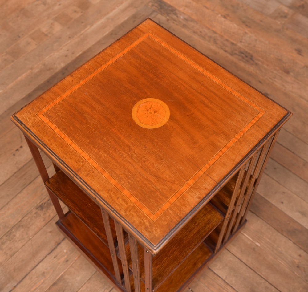 Edwardian Revolving Bookcase View IV