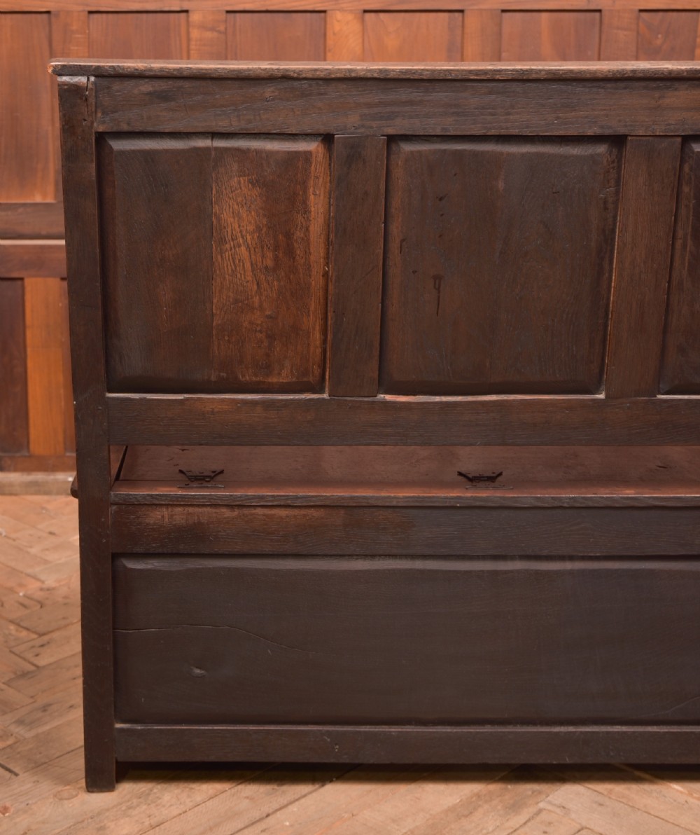 Victorian Carved Oak Settle View XII