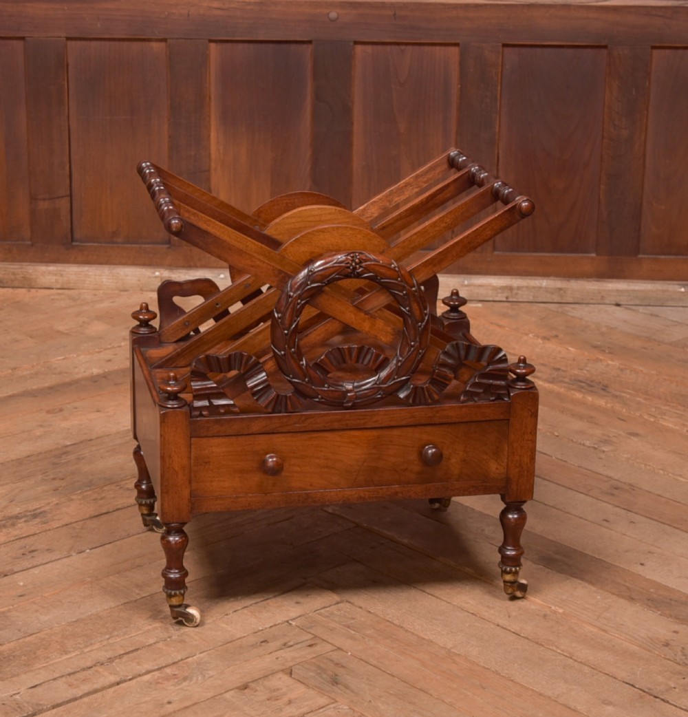 Victorian Walnut Canterbury