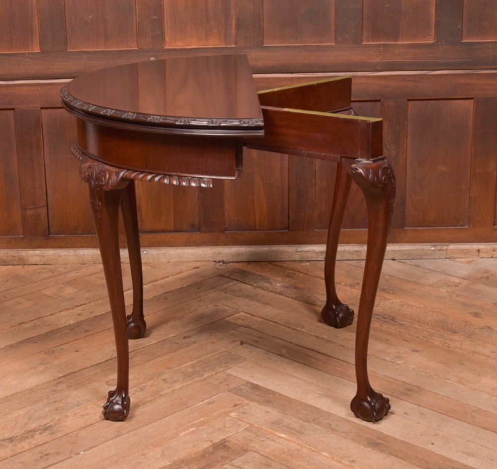 Edwardian Demi Lune Fold over Table View VIII