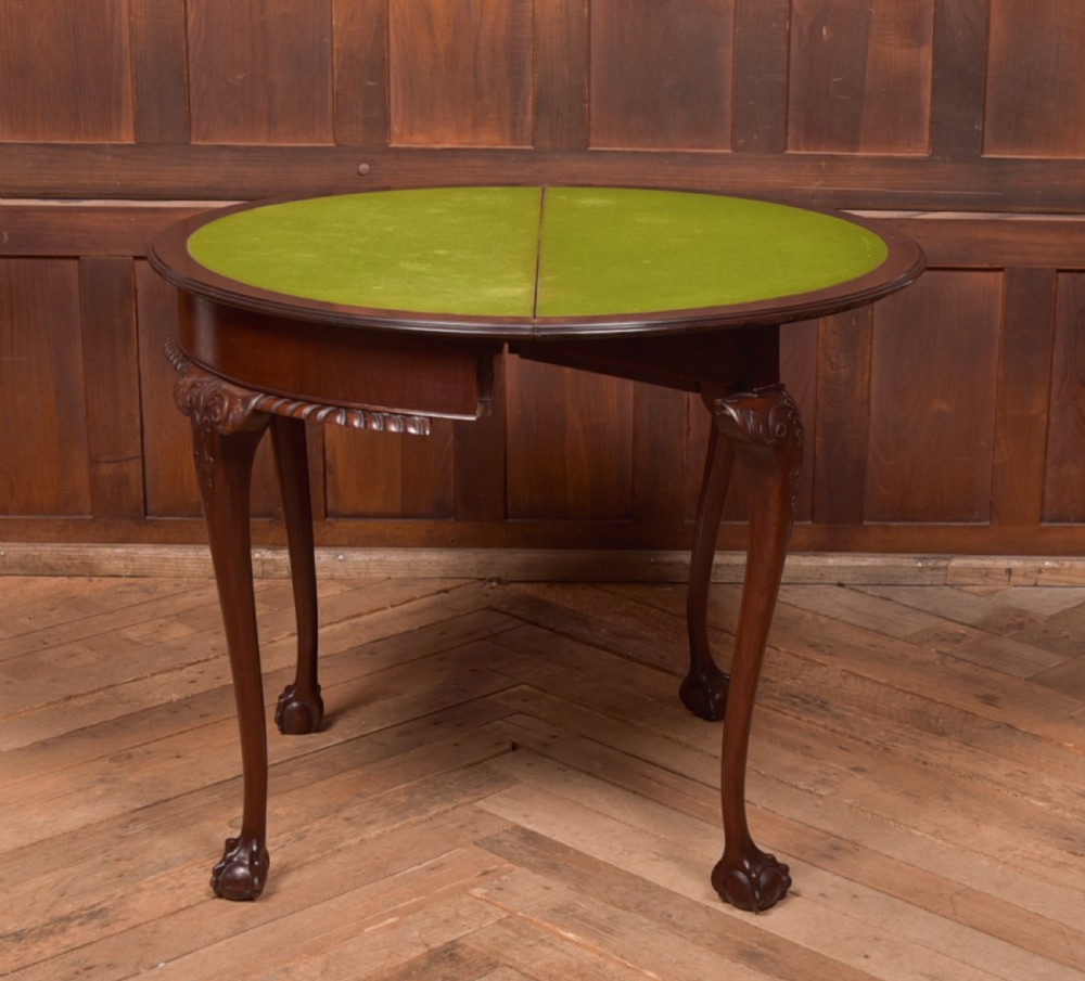 Edwardian Demi Lune Fold over Table View IX
