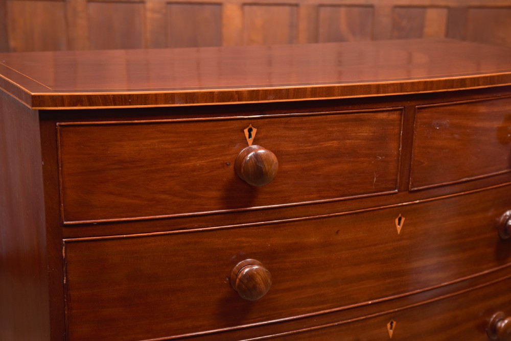 Victorian Bowfront Chest of Drawers View IV
