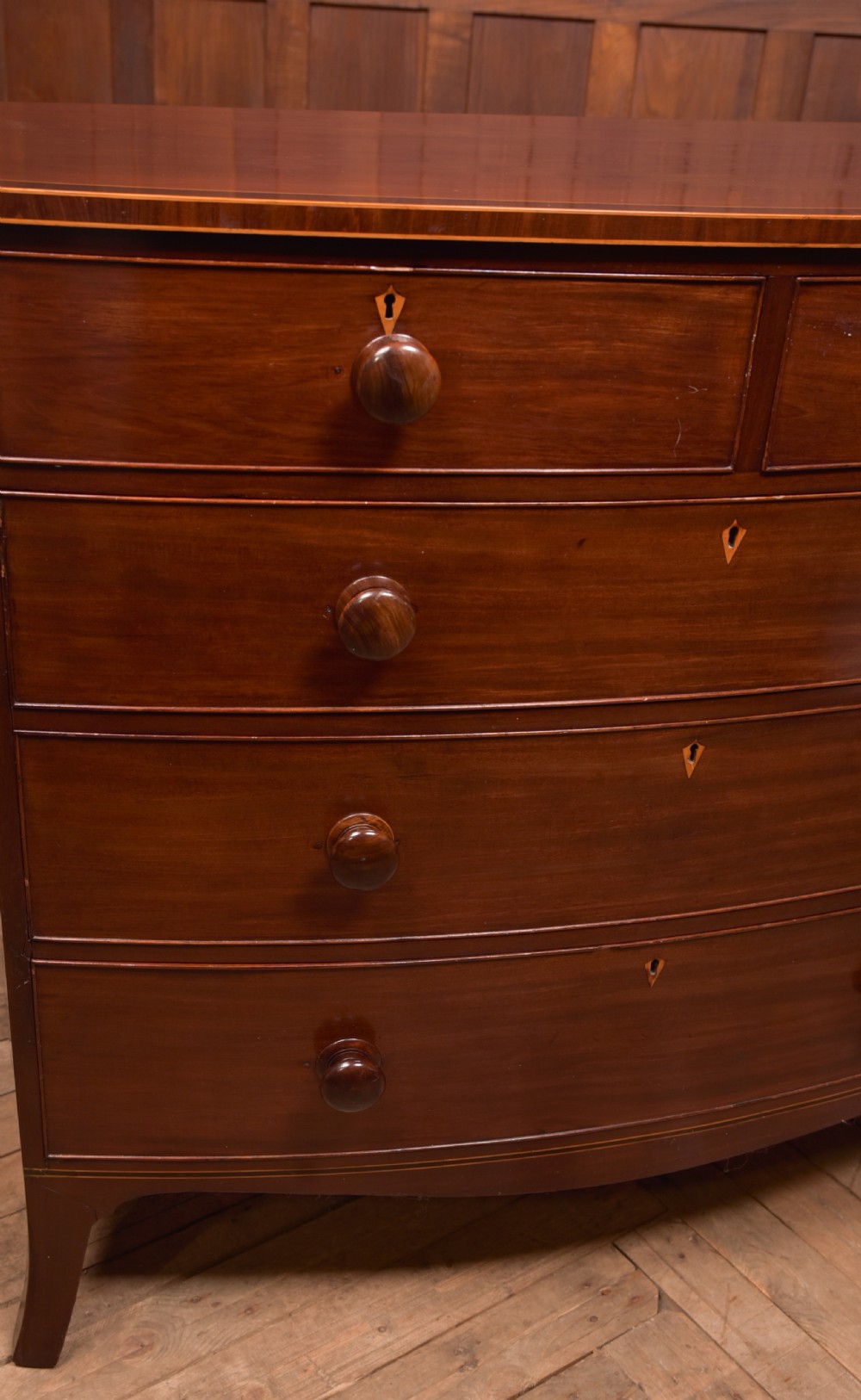 Victorian Bowfront Chest of Drawers View V