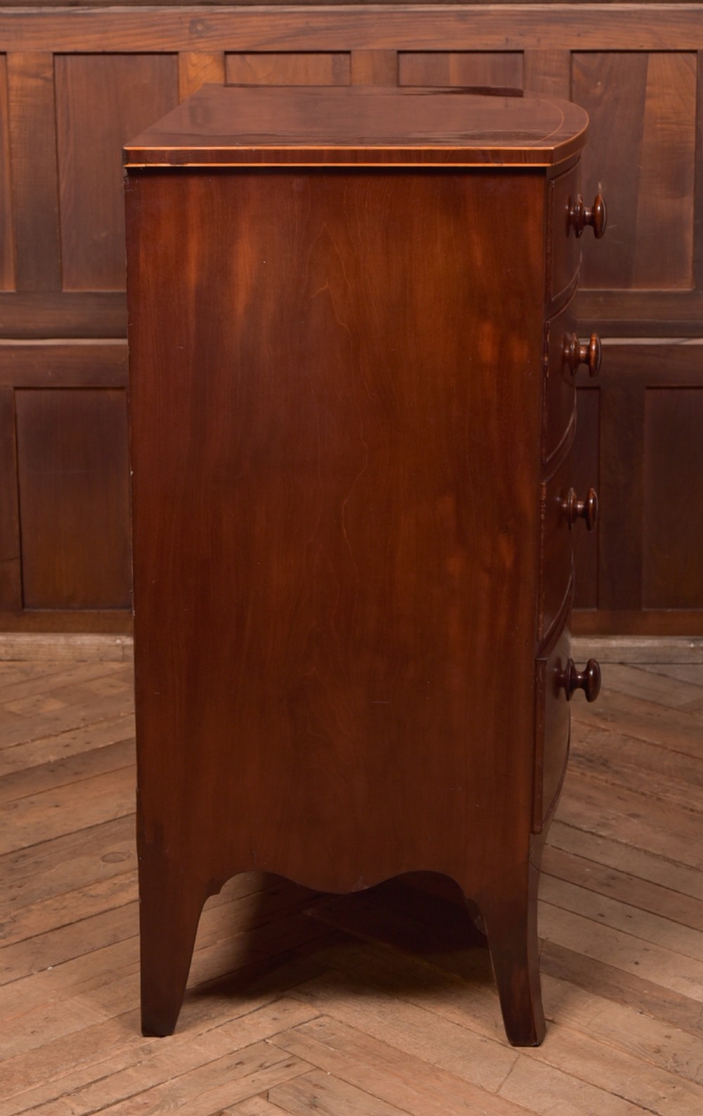 Victorian Bowfront Chest of Drawers View VIII