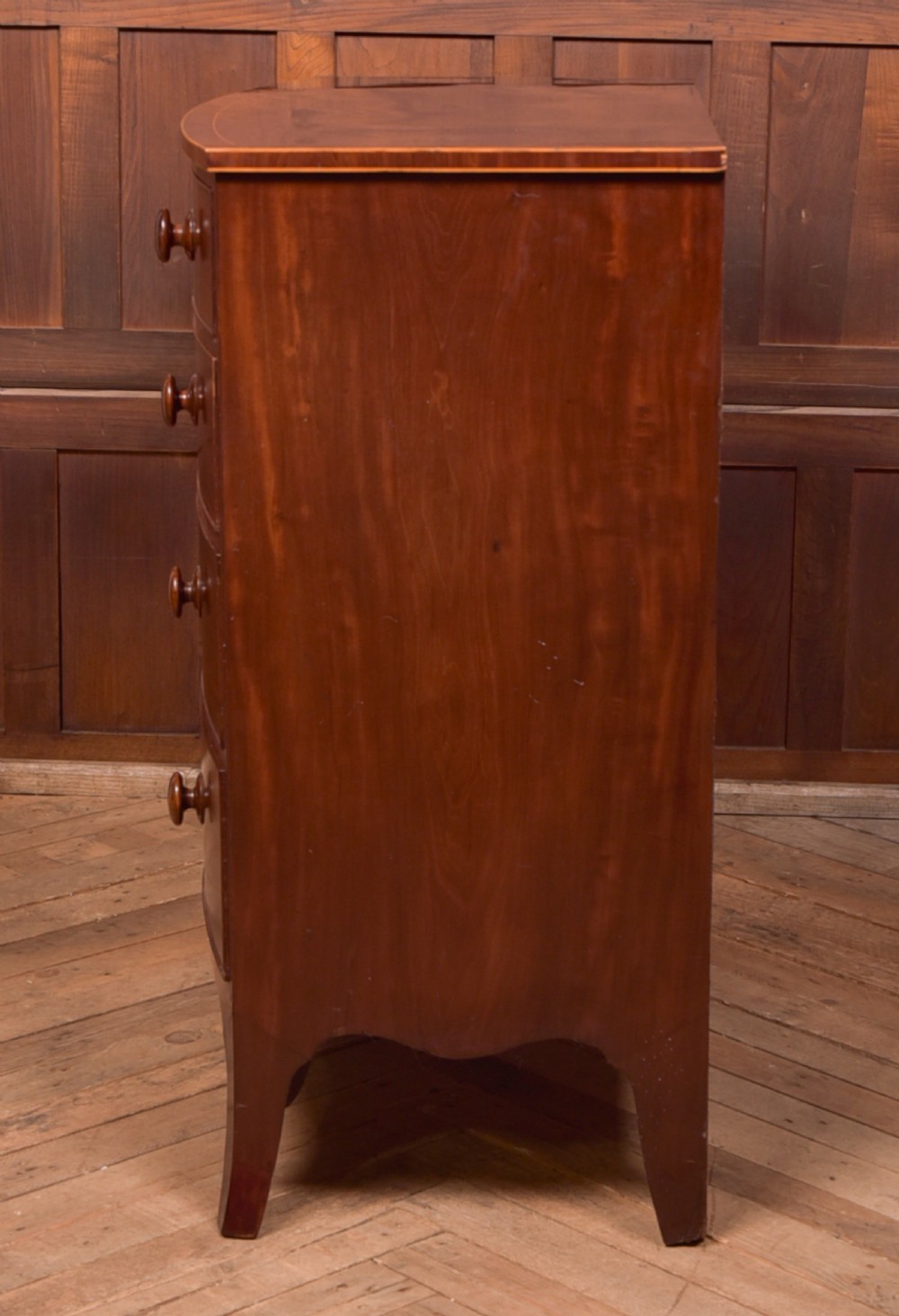Victorian Bowfront Chest of Drawers View X