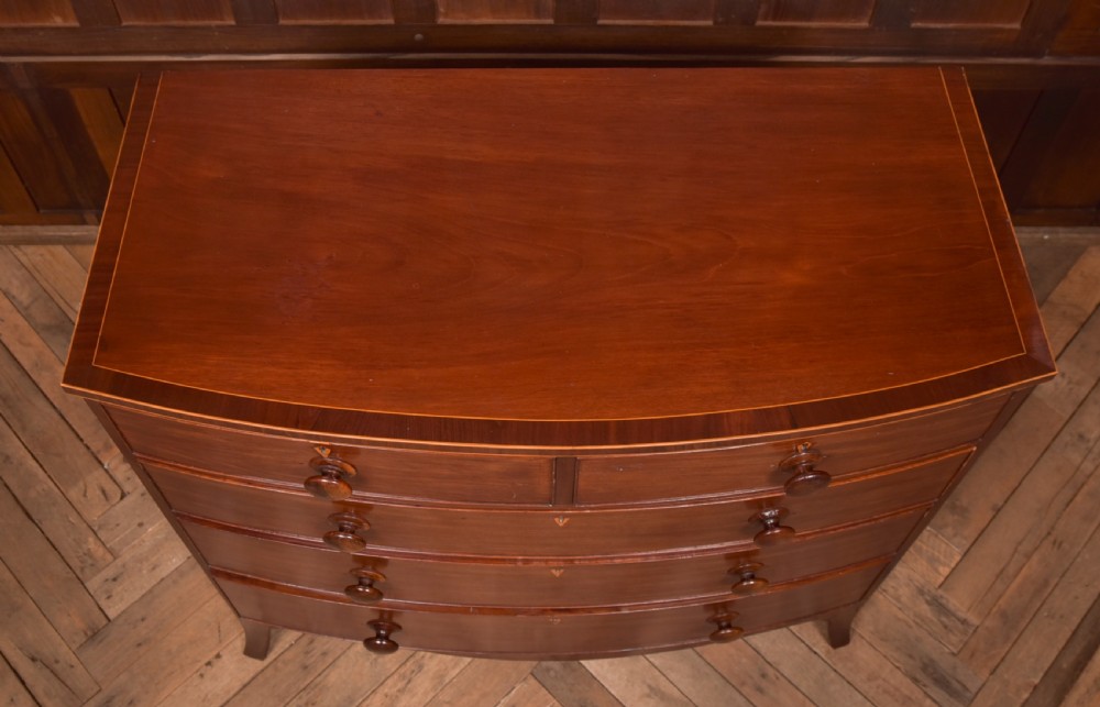 Victorian Bowfront Chest of Drawers View XII