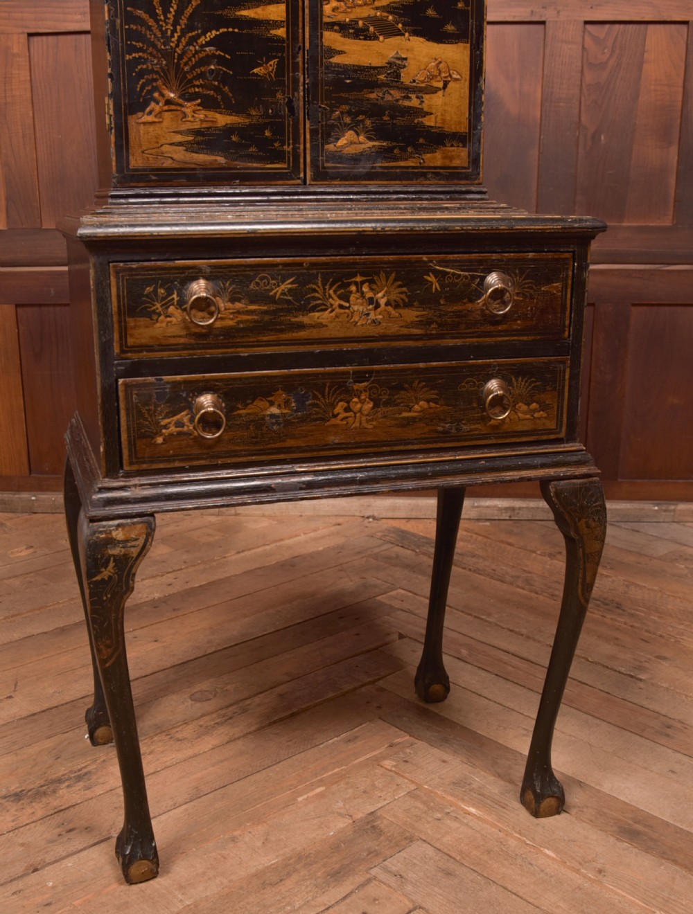 Edwardian Chinoiserie Cabinet View V