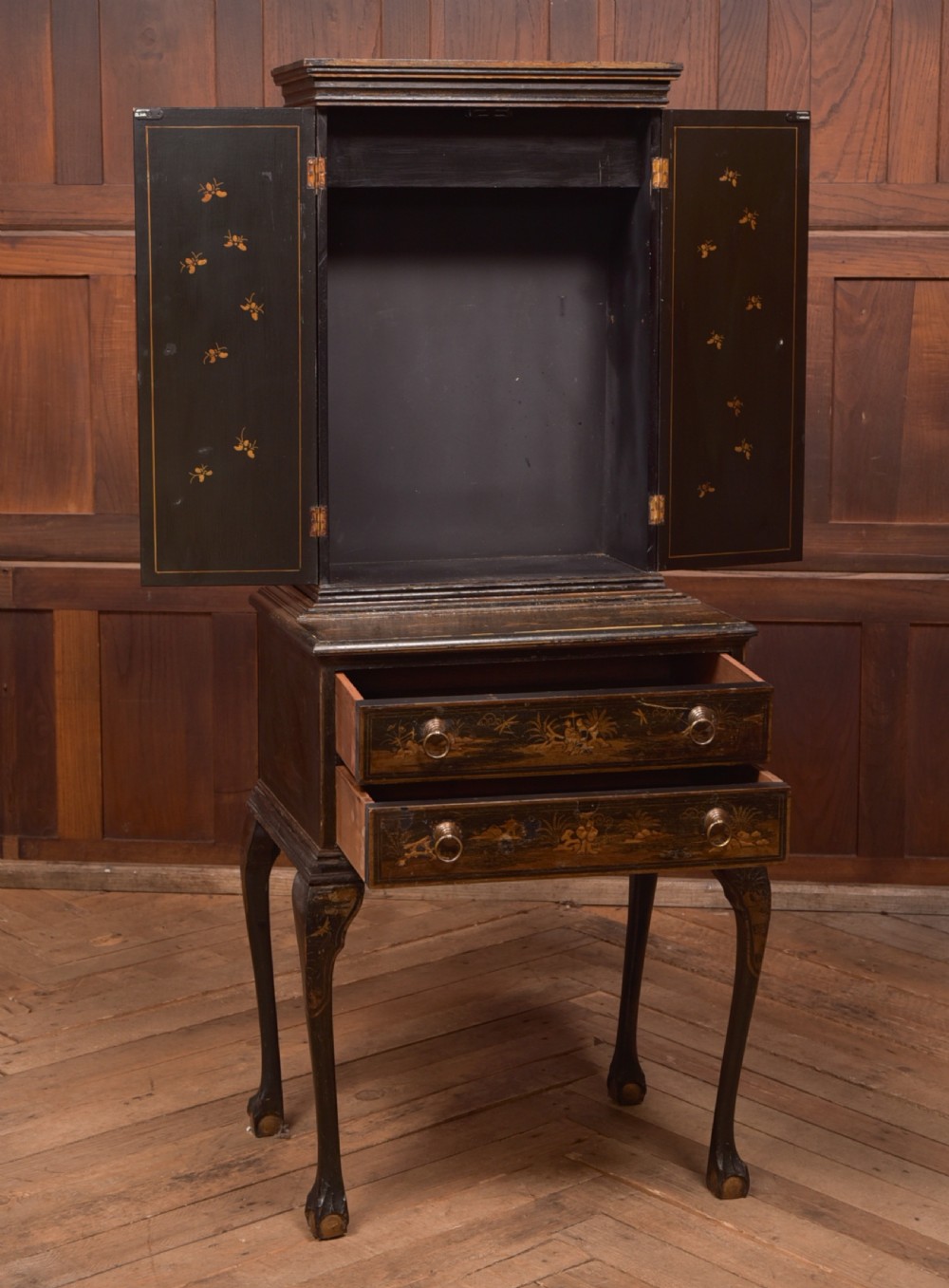 Edwardian Chinoiserie Cabinet View IX