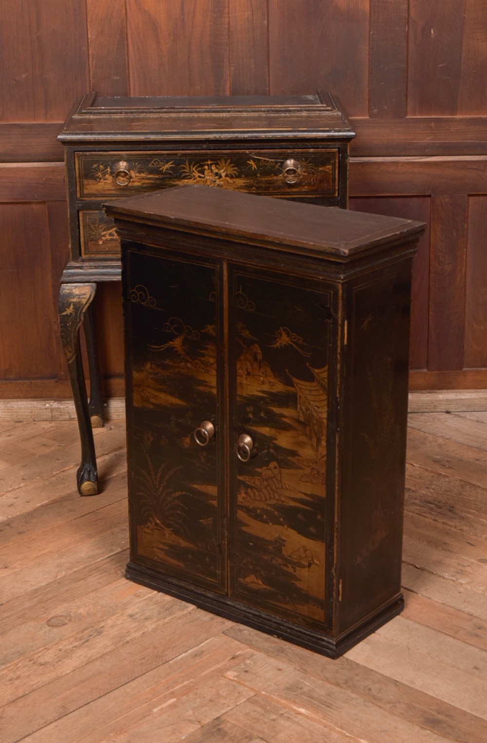 Edwardian Chinoiserie Cabinet View XX