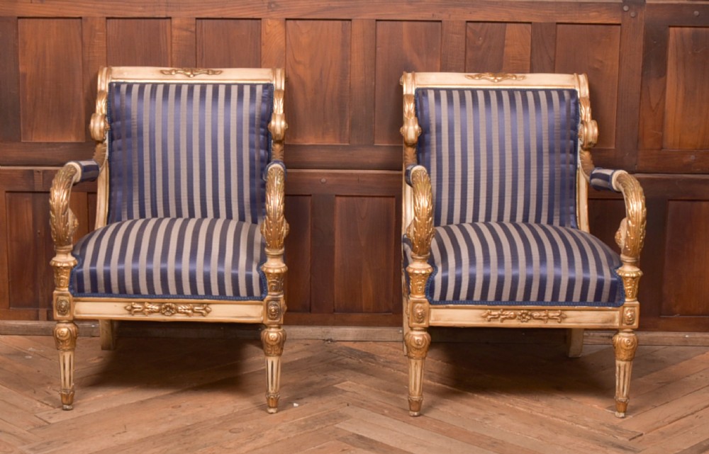 Pair of Empire Style Armchairs View VII