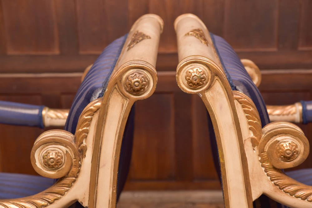 Pair of Empire Style Armchairs View XIII