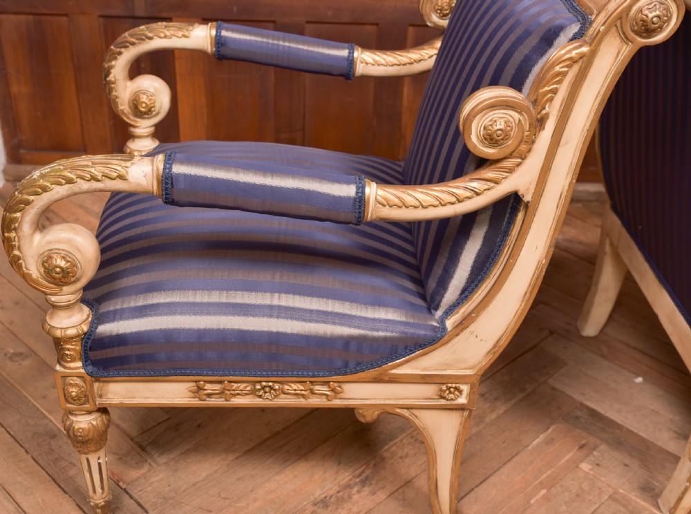 Pair of Empire Style Armchairs View XIV