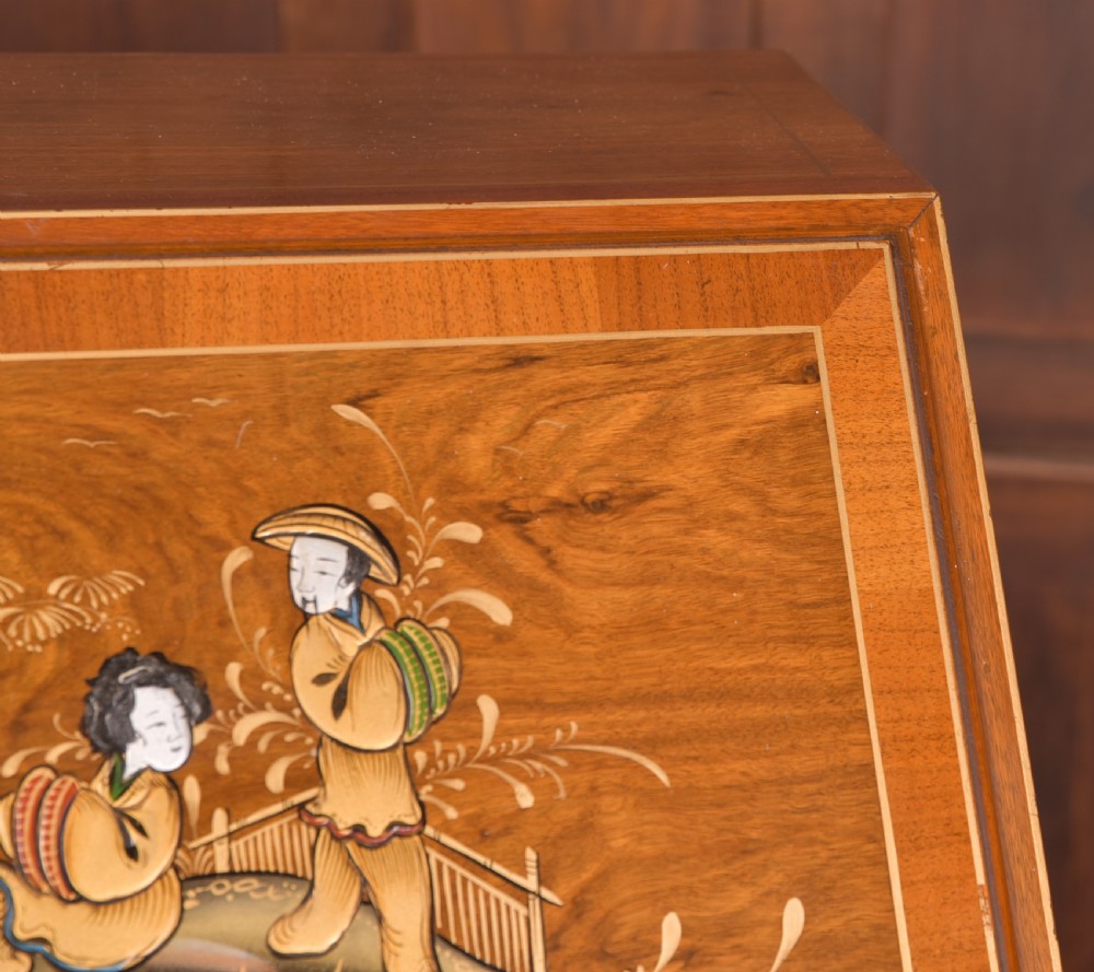 Walnut Chinoiserie Bureau View IV