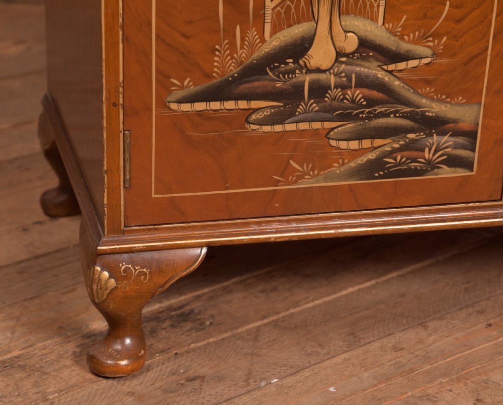 Walnut Chinoiserie Bureau View VI