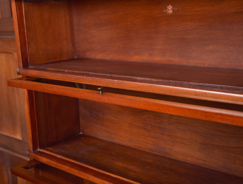 Edwardian Kenrick & Jefferson Sectional Bookcase View IX