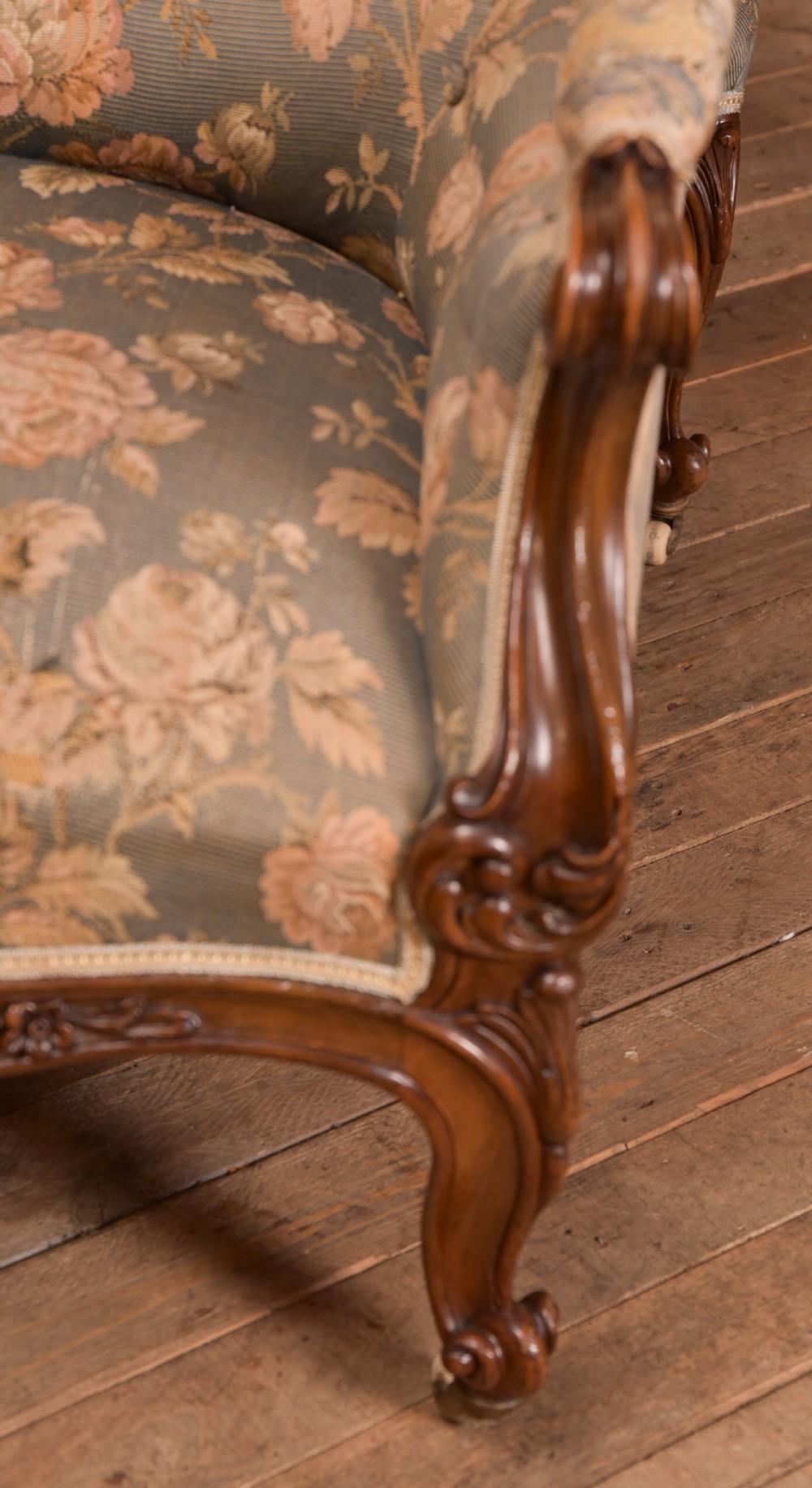 Victorian Walnut His & Her Parlour Chairs View III