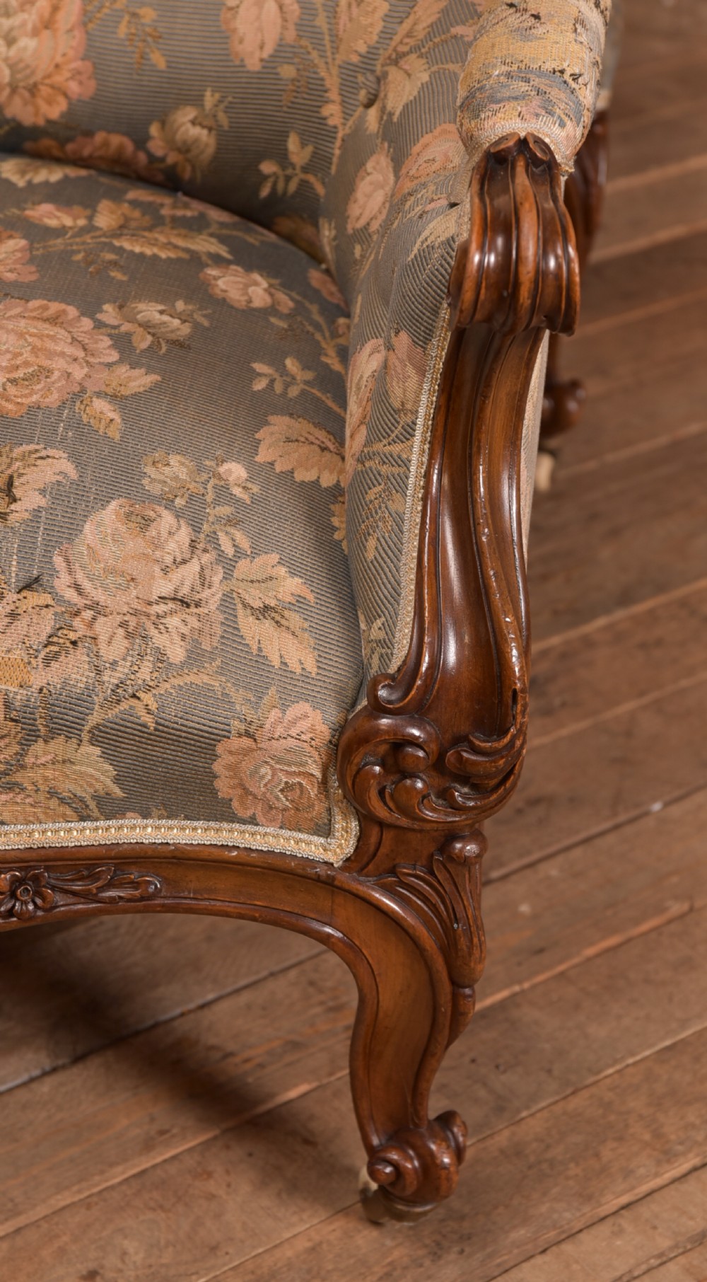 Victorian Walnut His & Her Parlour Chairs View IV