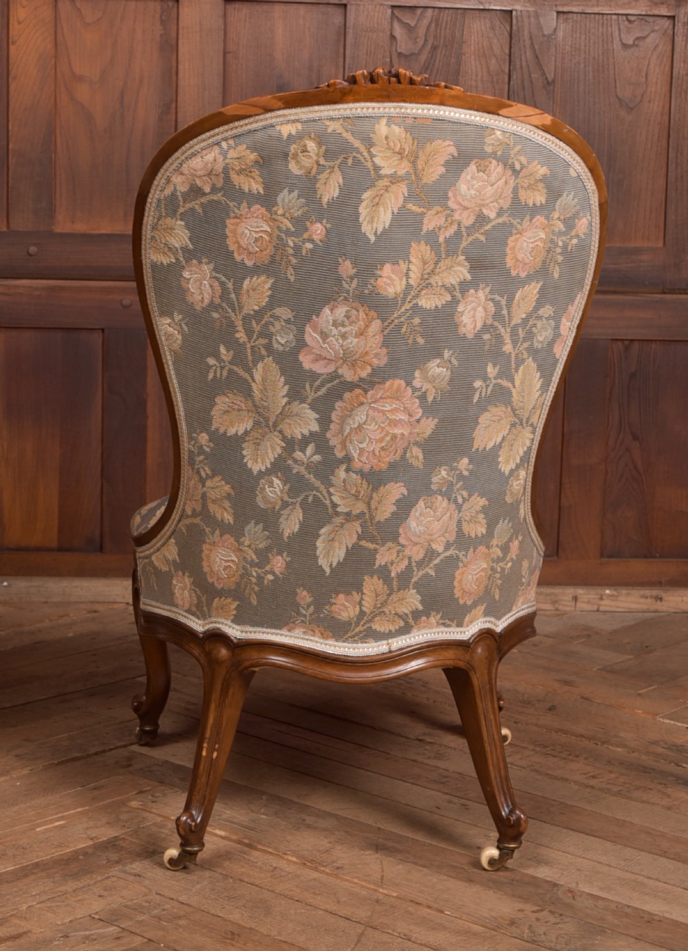 Victorian Walnut His & Her Parlour Chairs View XX