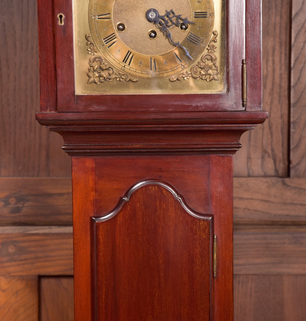 Edwardian Mahogany Grandmother Clock View V