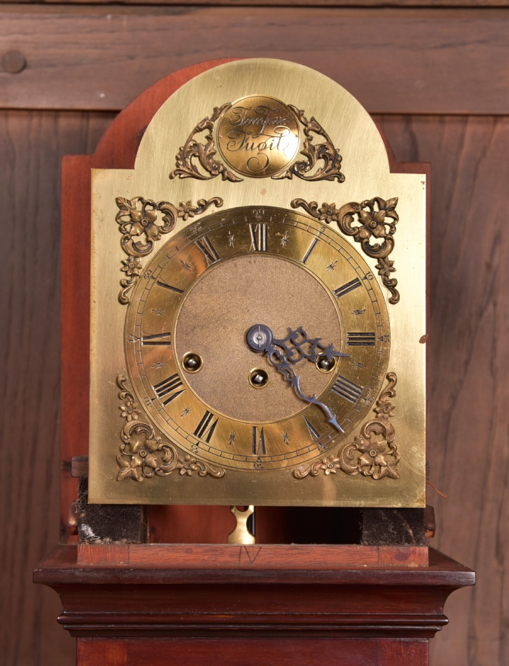 Edwardian Mahogany Grandmother Clock View VI
