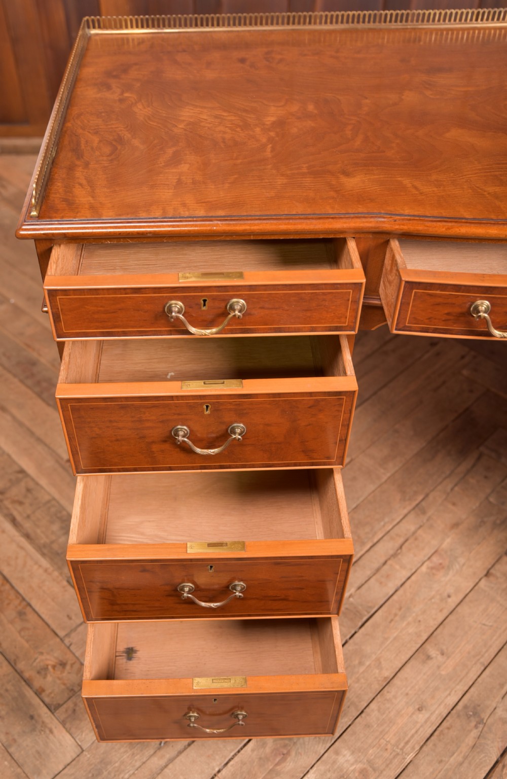 Quality Mahogany Knee Hole Desk View V
