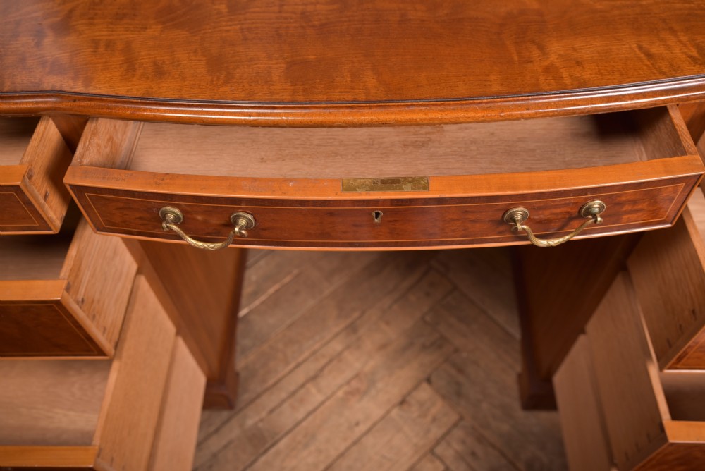 Quality Mahogany Knee Hole Desk View IX