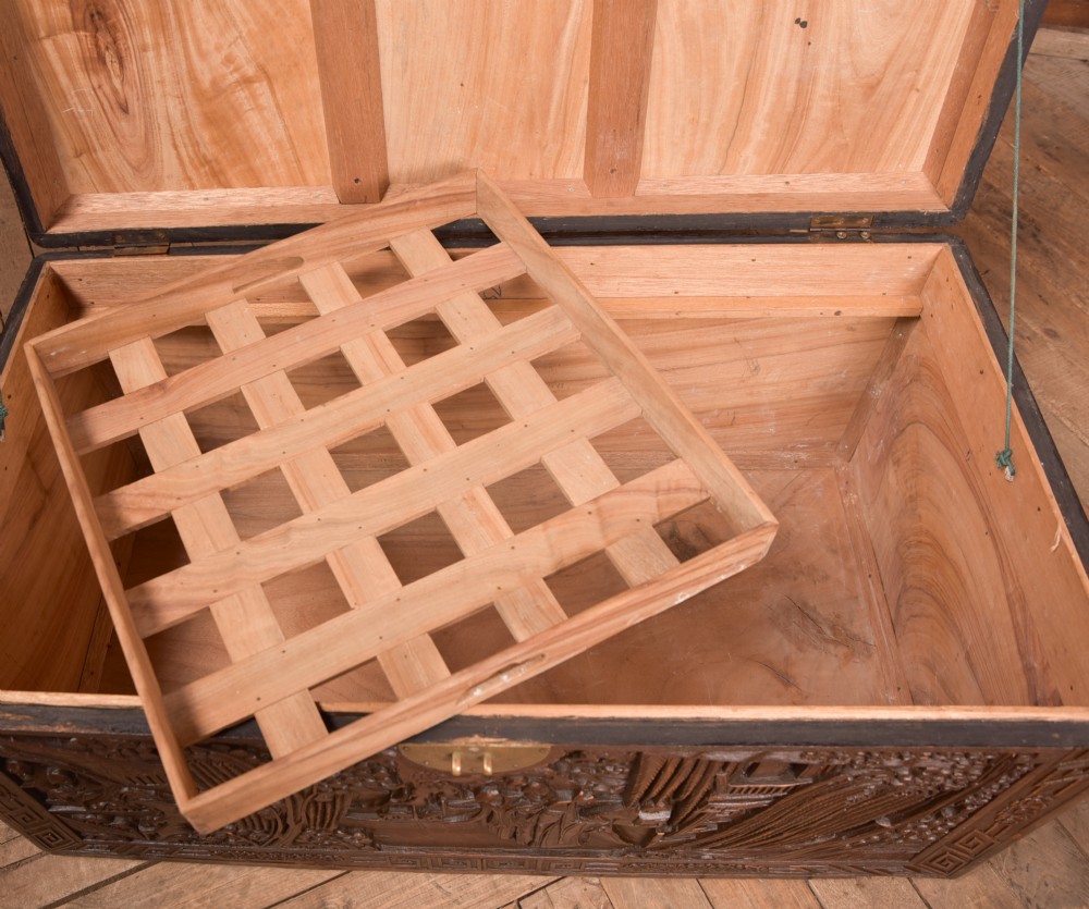 Carved Camphor Wood Blanket Box View VIII