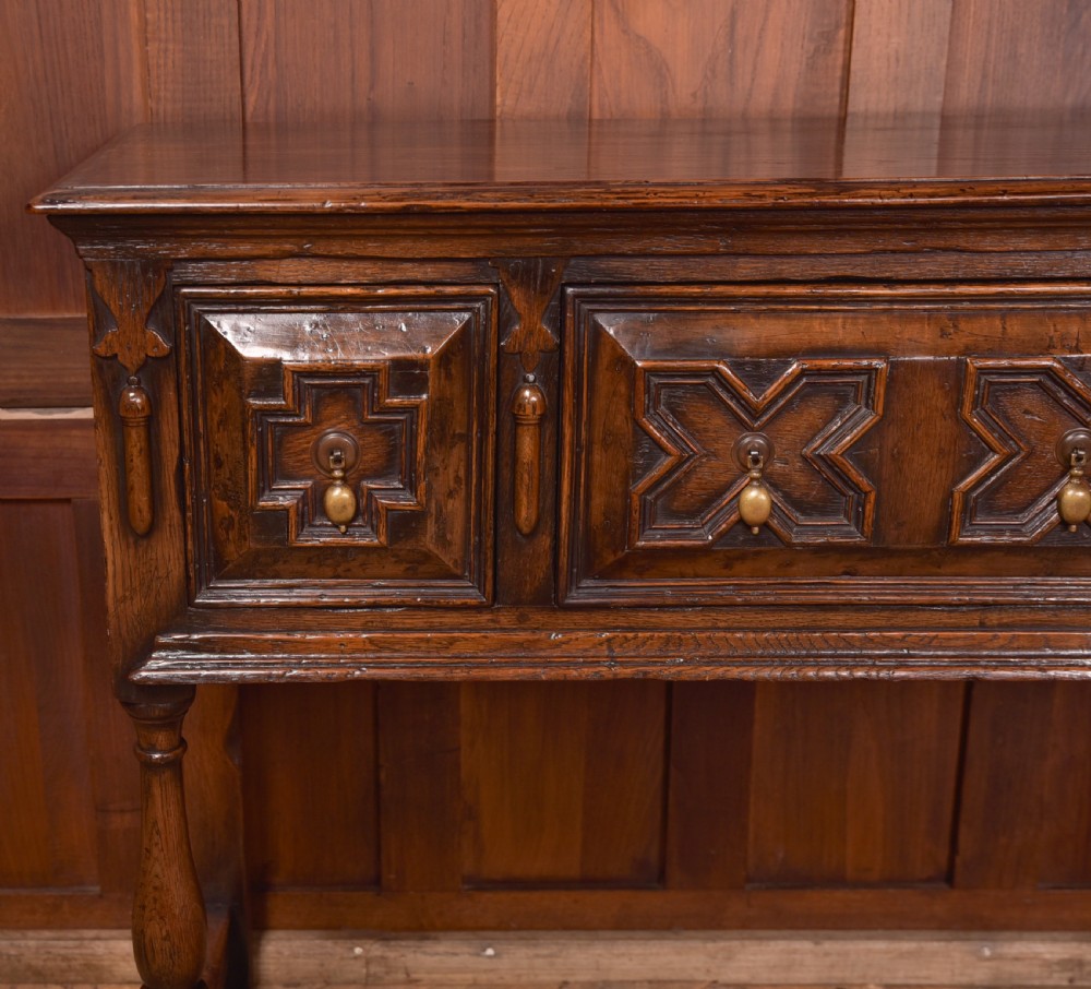 Oak Jacobean Style Sideboard View II