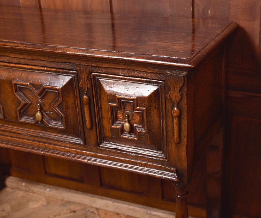 Oak Jacobean Style Sideboard View IV