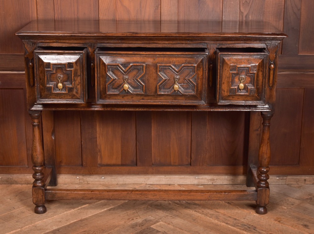 Oak Jacobean Style Sideboard View VI