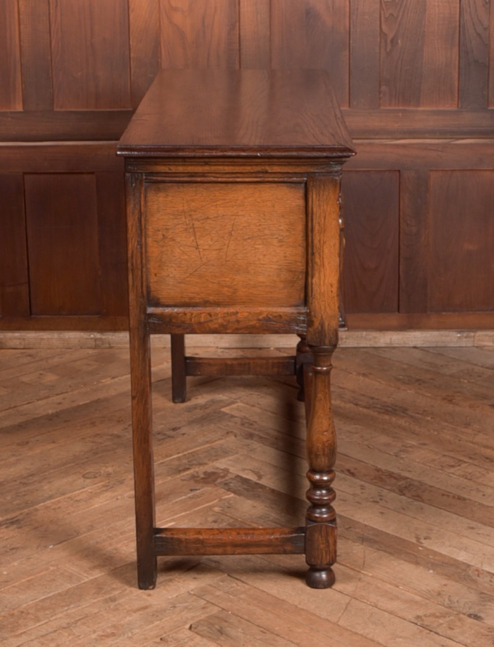 Oak Jacobean Style Sideboard View VII