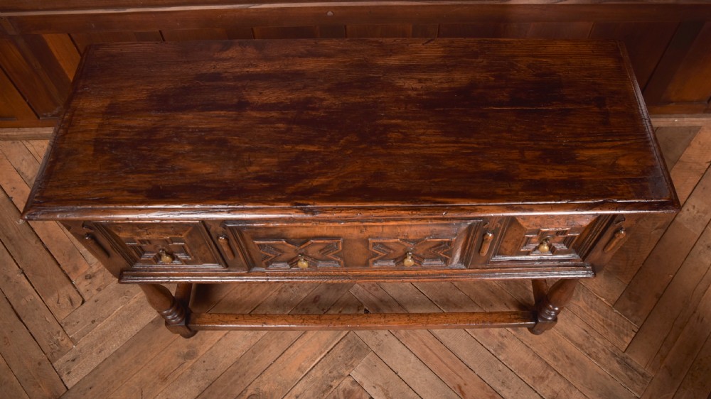 Oak Jacobean Style Sideboard View XI