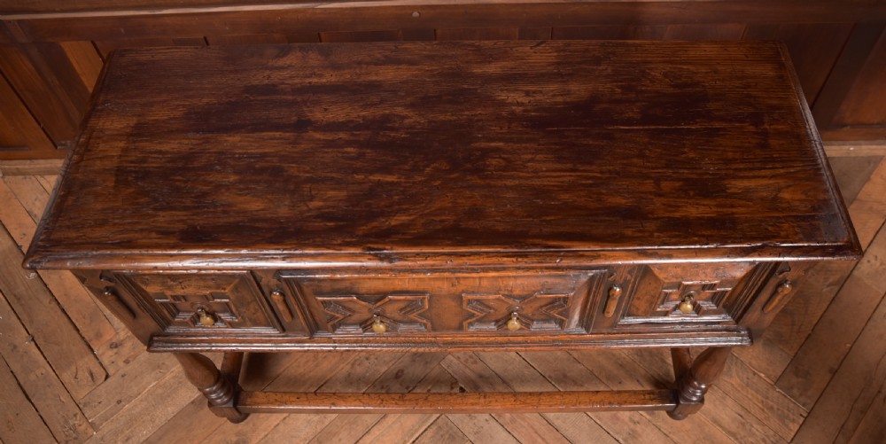Oak Jacobean Style Sideboard View XIII