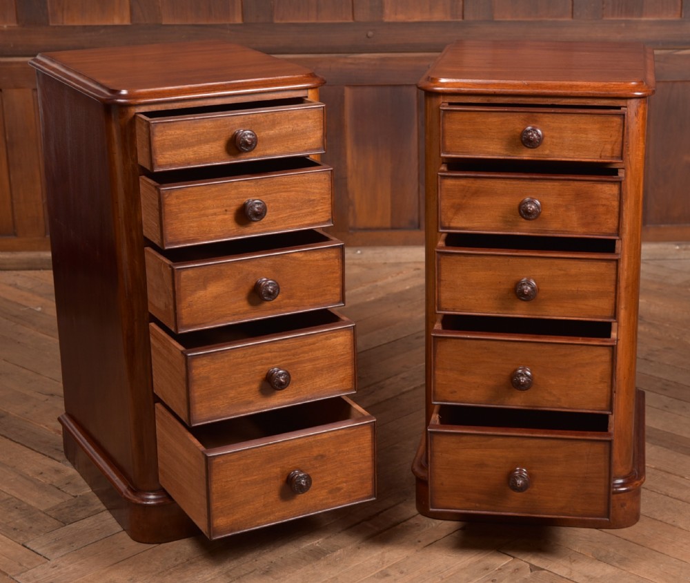 Pair of Mahogany Victorian Bedside Cabinets View V
