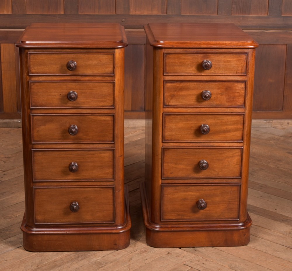Pair of Mahogany Victorian Bedside Cabinets View VIII