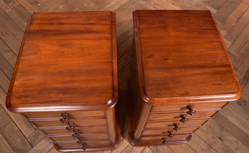 Pair of Mahogany Victorian Bedside Cabinets View IX