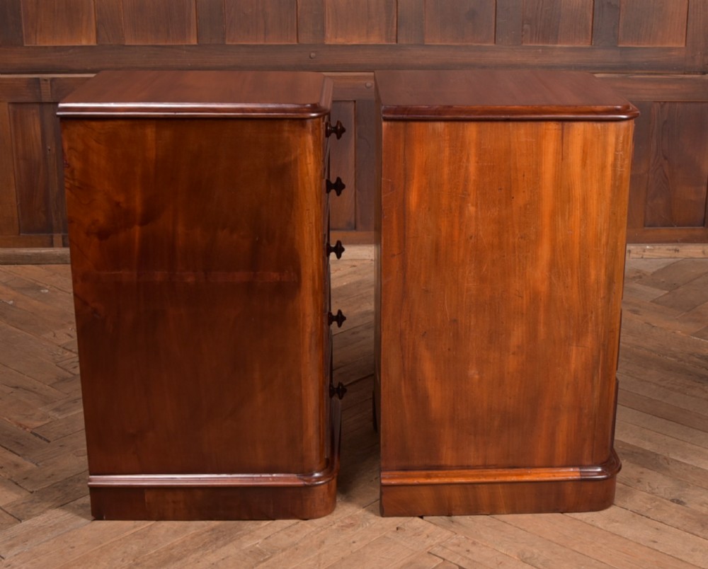 Pair of Mahogany Victorian Bedside Cabinets View X