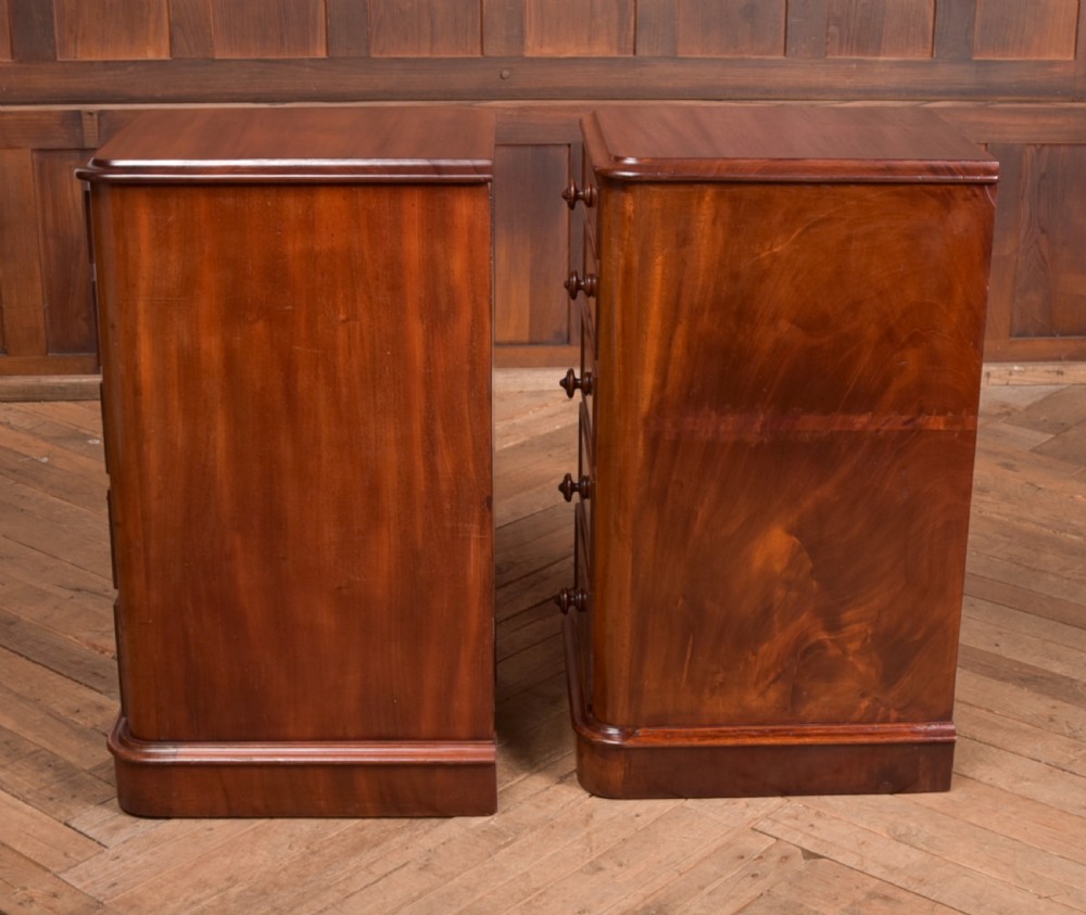 Pair of Mahogany Victorian Bedside Cabinets View XII