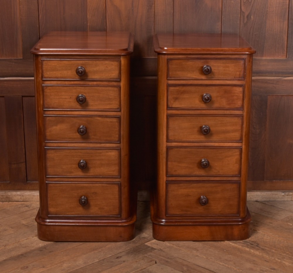 Pair of Mahogany Victorian Bedside Cabinets View XIII