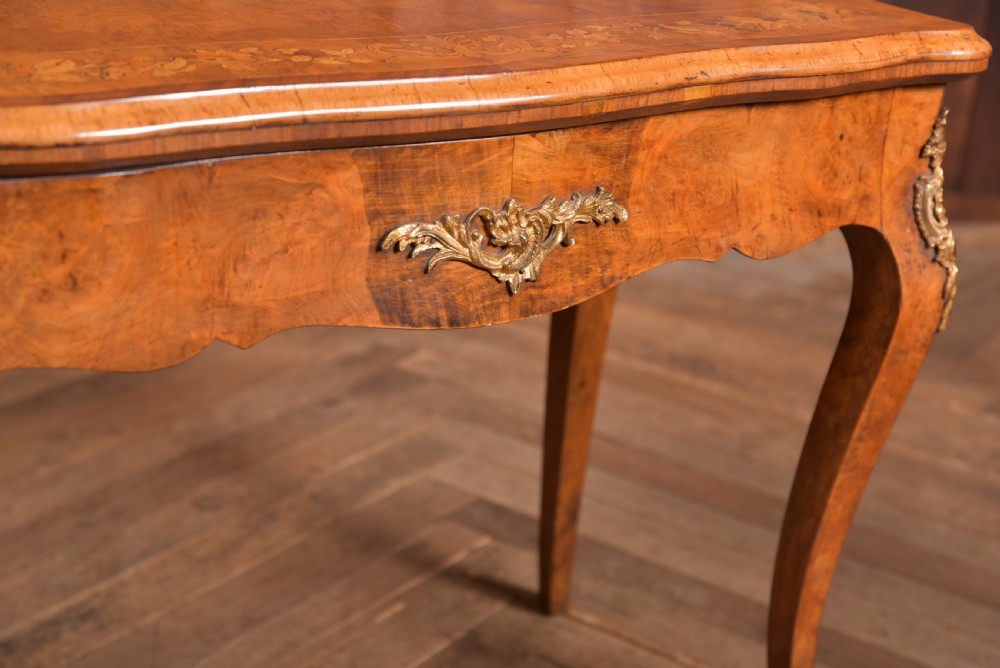 Victorian Walnut Card Table View V