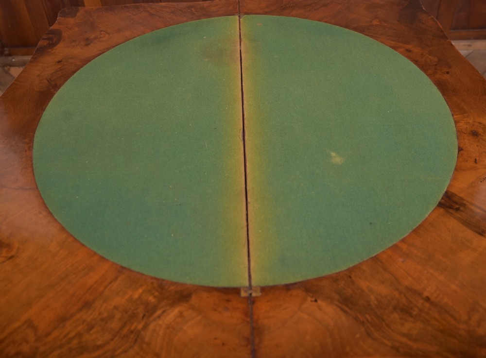 Victorian Walnut Card Table View VIII