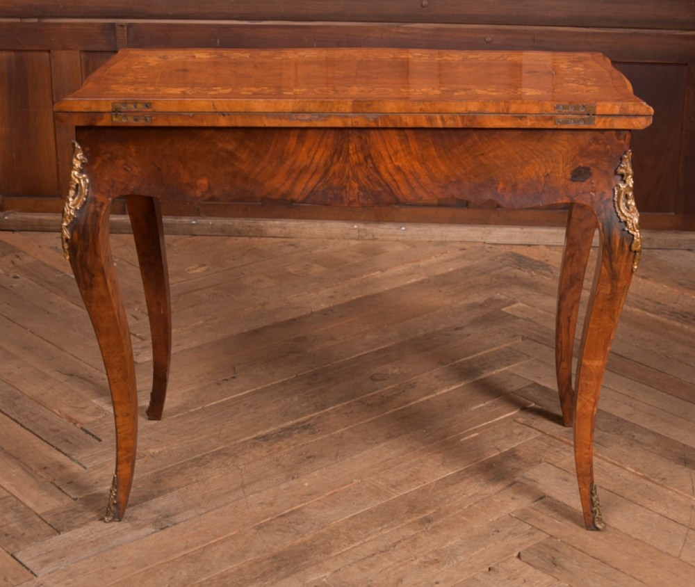 Victorian Walnut Card Table View XIII