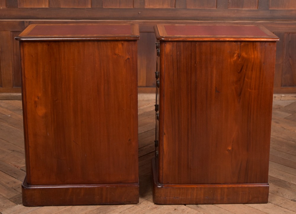 Pair of Victorian Mahogany Bedside Drawers View XIV