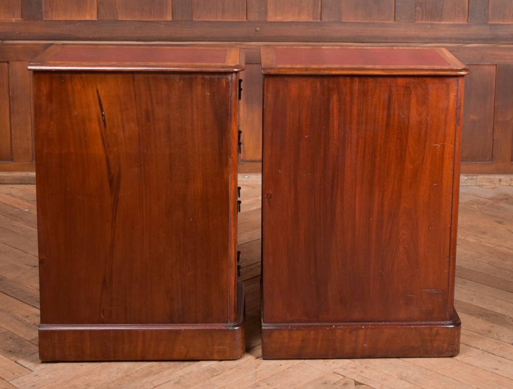 Pair of Victorian Mahogany Bedside Drawers View XV