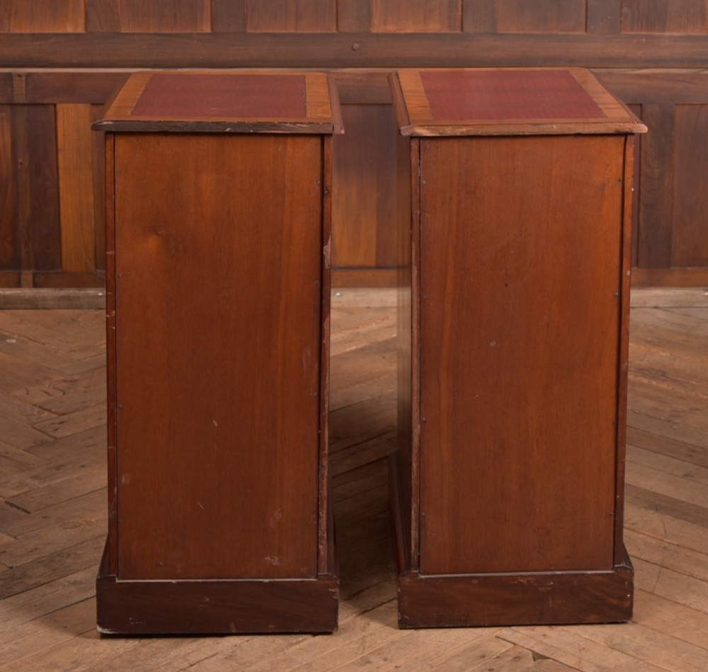 Pair of Victorian Mahogany Bedside Drawers View XVII