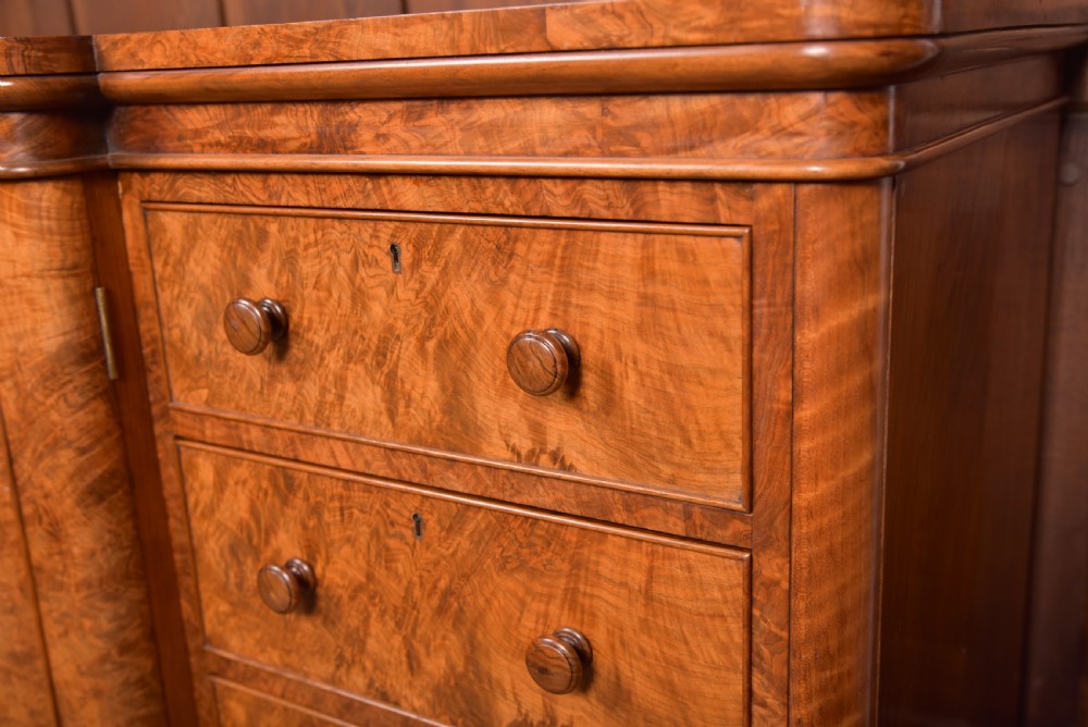 Victorian Walnut Linen Press View II