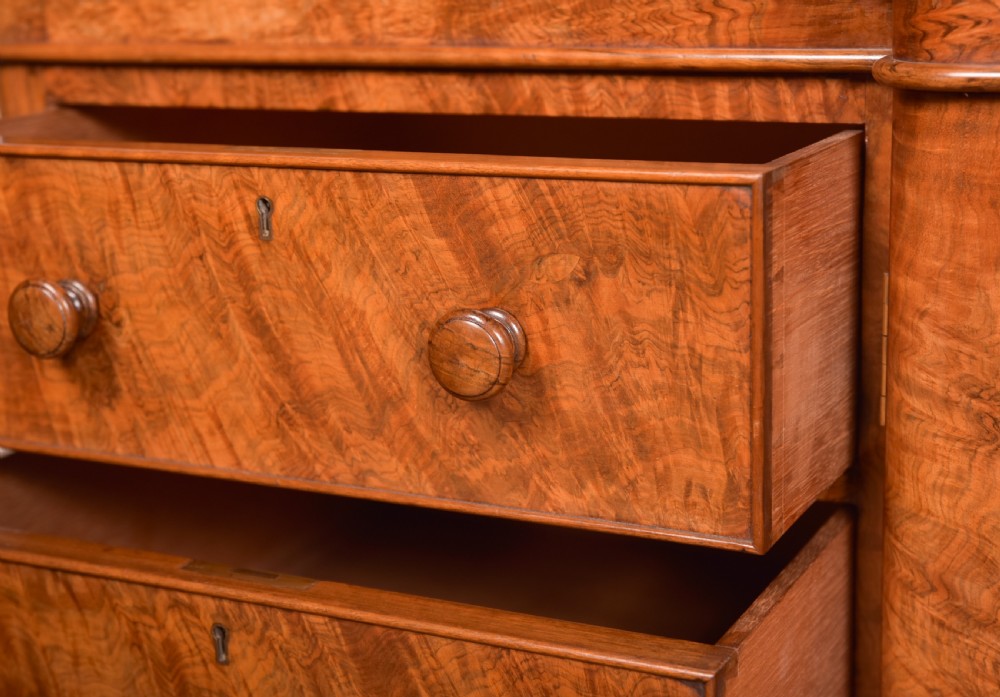 Victorian Walnut Linen Press View XIII