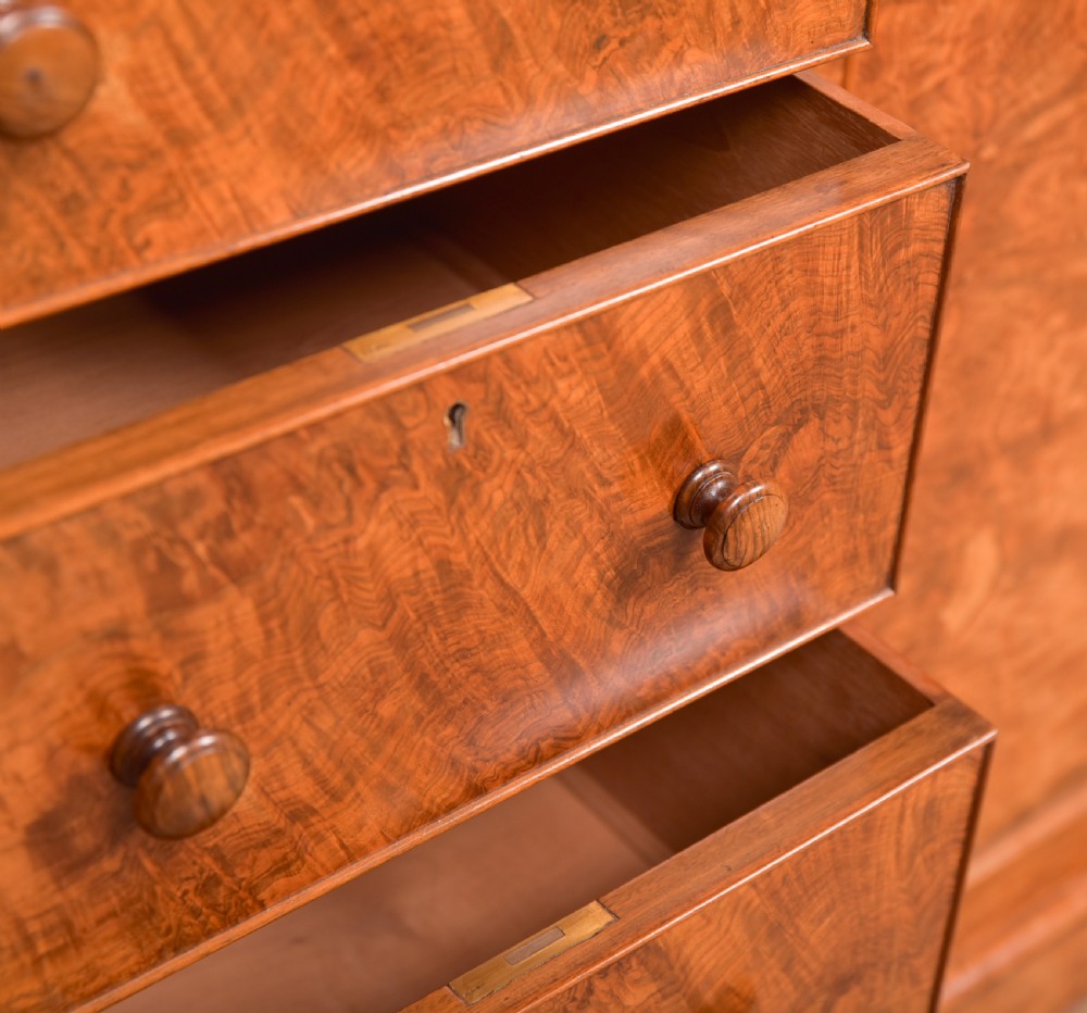 Victorian Walnut Linen Press View XVI