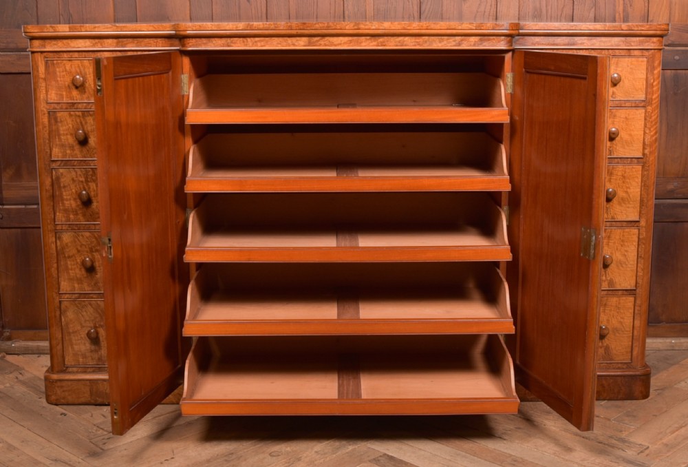 Victorian Walnut Linen Press View XX