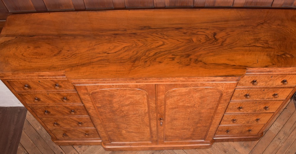 Victorian Walnut Linen Press View XXIV